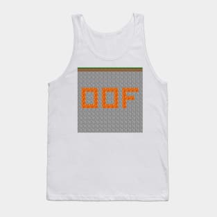 OOF Lava Letters in Stone Blocks - Square Tank Top